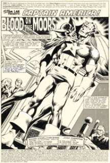 John Byrne and Joe Rubinstein - Captain America #254 Splash Page 1 Original Art (Marvel, 1981)....
