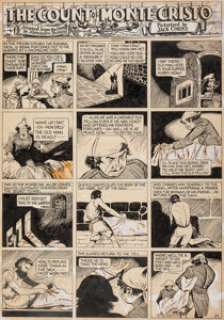 Lou Fine (as Jack Cortez) - Jumbo Comics #7 "The Count of Monte Cristo" Story Page 27 Original Art (Fiction House, 1...
