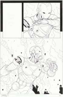 Tony Harris and Tom Feister - The Invincible Iron Man Vol 3 #88 Story Page 4 Original Art (Marvel, 2004).