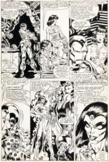 Michael Golden and Armando Gil - The Avengers Annual #10 Story Page 10 Original Art (Marvel, 1981).
