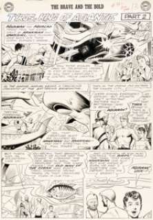 Howard Purcell Brave and the Bold #51 Aquaman and Aqualad Story Page 11 Original Art (DC, 1963).