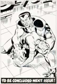 Sal Buscema and Fred Kida Super-Villain Team-Up #2 Splash Page 19 Namor the Sub-Mariner Original Art (Marvel, 1975).