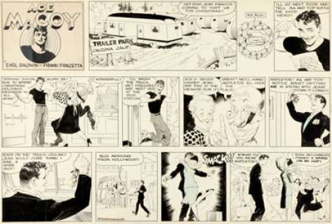Frank Frazetta Ace McCoy Sunday Comic Strip Original Art dated 12-21-52 (McNaught Syndicate, 1952). | Heritage