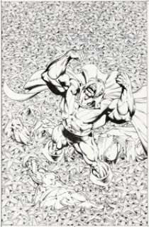 Bart Sears Justice League Europe #28 Cover Original Art (DC, 1991). | Heritage