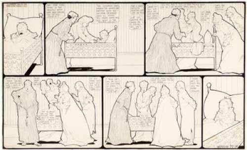 Winsor McCay Hungry Henrietta Sunday Comic Strip Original Art 7-16-05 (New York Herald, 1905). | Heritage
