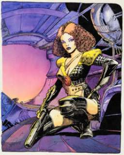 Carlos Ezquerra Best of 2000 AD Monthly #96 Cover and Preliminary Cover Sketch Original Art ( IPC Magazines Ltd., 1993). (Total: 2 Original Art)