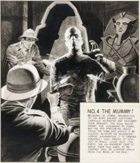 Wally Wood and Dan Adkins Eerie #5 Inside Front Cover Pin-Up Original Art (Warren, 1966).