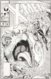 Kerry Gammill and Bob Wiacek X-Men Classic #85 Cover Original Art (Marvel, 1993).