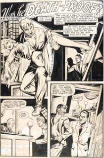 Matt Baker Journey into Fear #1 Story Page 1 Original Art (Superior, 1951).