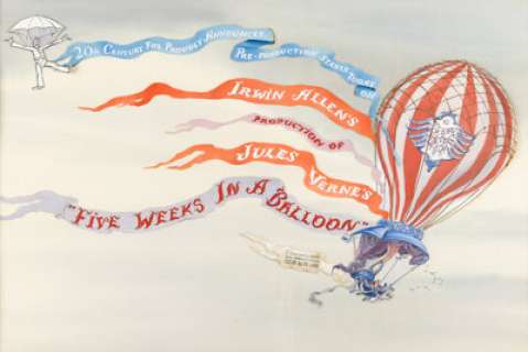 Five Weeks in a Balloon (Irwin Allen Productions, 1962), Collection of (7) Original Concept Art Pieces. (Total: 5 Items) | Heritage