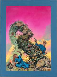 Richard Corben, The Deathworld Trilogy (Nelson Doubleday, 1972), Cover Painting Original Art .