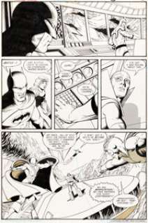 Keith Giffen, Kevin Maguire, and Al Gordon Justice League International #9 Batman Story Page 8 Original Art (DC, 1988).