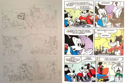 Casty (Andrea Castellan), Marco Nucci | Topolino I TL 3429-1P - “Io sono macchia nera” - Signed Original Comic Page by Casty - page 17 - (2021) | Catawiki