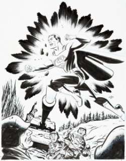 Michael Cho Action Comics #1000 Variant Cover Original Art (DC, 2018).