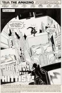 Todd McFarlane and Bob McLeod The Amazing Spider-Man #299 Splash Page 1 Original Art (Marvel, 1988). | Heritage