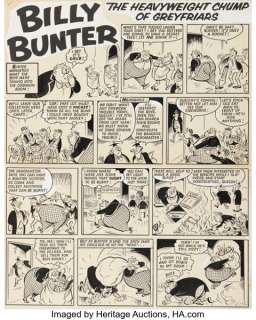 Fleetway Artist Valiant #4 Billy Bunter Story Page Original Art (Fleetway, 1967).