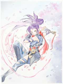 Peach Momoko Marvel Rivals #1 Psylocke Variant Cover Original Art (Marvel, 2025).