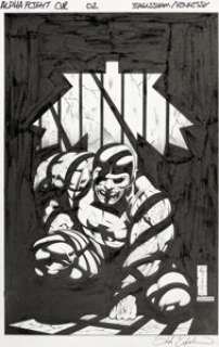 Dale Eaglesham and Andrew Hennessy Alpha Flight #2 Puck Variant Cover Original Art (Marvel, 2011).