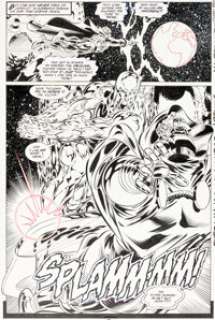 Tom Grindberg and Bill Anderson Silver Surfer #108 Story Page 17 Original Art (Marvel, 1995).