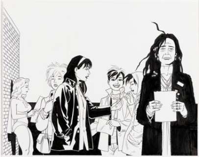 Jaime Hernandez The Art of Jaime Hernandez Maggie, Hopey, and Friends Cover Original Art (Abram, 2010).