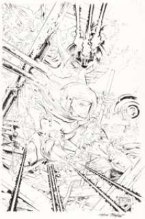 Mike Mayhew Moon Knight #1 Variant Cover and Preliminary Original Art (Marvel, 2021). (Total: 2 Items)