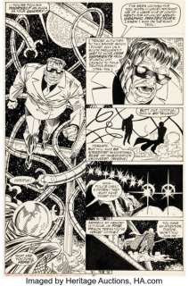 Erik Larsen and Terry Austin The Amazing Spider-Man #335 Doctor Octopus and Mysterio Story Page 20 Original Art (Marvel, 1990).