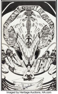 Miguel Angel Sepulveda - Cyber Beast Specialty Illustration Original Art (undated).