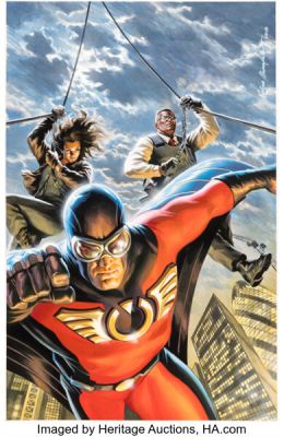 Felipe Massafera Captain Midnight #9 Cover Original Art (Dark Horse, 2014).