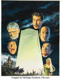 Reynold Brown The Comedy of Terrors Movie Poster Painting Original Art (AIP, 1963). (Total: 2 Items) | Heritage