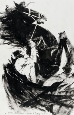 Bill Sienkiewicz Dark Knight III: The Master Race #1 Variant Cover Preliminary Original Art (DC, 2016). | Heritage