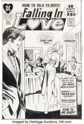 Art Saaf and Vince Colletta Falling in Love #127 Cover Original Art (DC, 1971). | Heritage