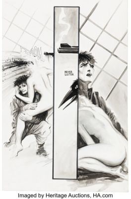 James O‘Barr The Crow #2 Story Page 9 Original Art (Caliber Press, 1989).