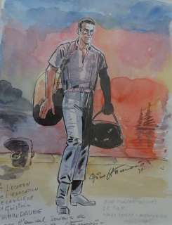 Attanasio, Dino | Attanasio, Dino - Dessin original couleur - Bob Morane - L’Aventurier imaginaire - (1997) | Catawiki