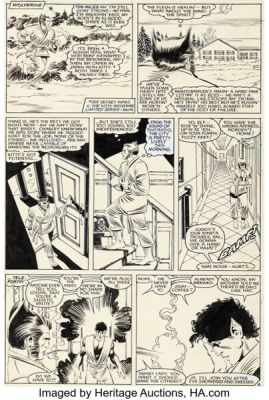 John Romita Jr.,Dan Green, and Steve Leialoha The Uncanny X-Men #194 Story Pages 8 Original Art (Marvel, 1985). | Heritage