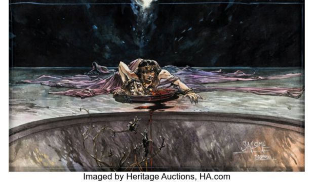 Guillaume Sorel Salomé Illustration Original Art Novel Oscar Wilde (Editions Toth, 2005). | Heritage