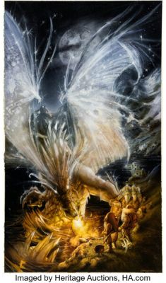 Emmanuel Civiello La Tapisserie de Fionavar #3 - La voie obscure Cover Original Art (J’ai Lau, 2001). | Heritage