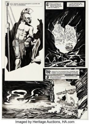Martin Sauri La Odisea Inside Cover and Story Page 42 Original Art (Norma Editorial, 2007). | Heritage