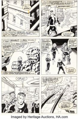 John Buscema and Joe Sinnott Fantastic Four #304 Story Page 14 Original Art (Marvel, 1987). | Heritage