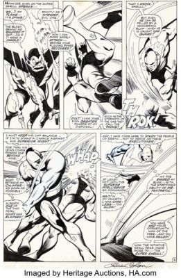Gene Colan and Vince Colletta Captain Marvel #2 Story Page 16 Original Art (Marvel, 1968). | Heritage