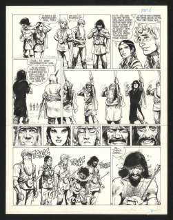 Grzegorz Rosinski - Planche originale n°34 - Les Archers - Thorgal