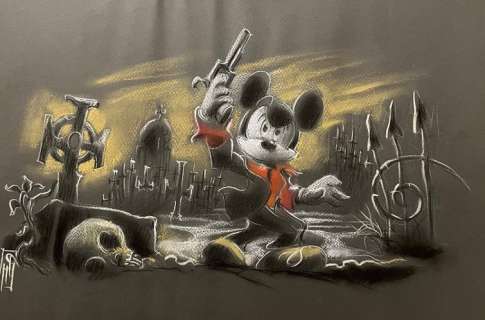 Paolo Mottura | Topolino - Illustrazione originale Dylan Top 47 x 32 cm - Paolo Mottura (2023) | Catawiki