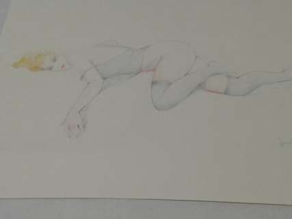 Leone Frollo | Leone Frollo - "matite colorate" Original Illustration firmata cm. 40x30 | Catawiki