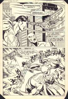 Adrian Gonzales, Pablo Marcos - super powers #1 p. 10 - superman and flash vs. Lex luthor - 1984