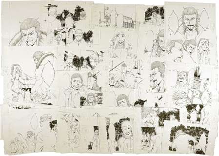 Toshio Ozawa Hand-Drawn Manuscript of "G-Men" Episode 133 (44 pages total) | Mandarake (Big Web)