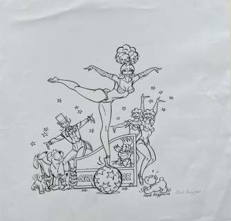 Franka - Originele tekening voor Franka Magaziene 9: Circus Santakraam + Franka magazine - (2003) | Catawiki