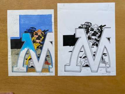 Franka - Origineel + inkleuring cover SjoSji 13 - (1995) | Catawiki