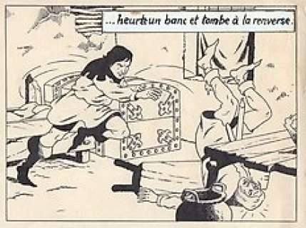 De Moor, Bob - 1 Page originale + album de luxe - De Leeuw van Vlaanderen / Le Lion de Flandre - (p.8) - 1949 | Catawiki