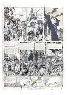 Jamar | Les Voleurs d’Empires, étude de la planche n°30… | Millon