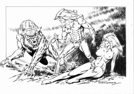 Enric Badia Romero - 1 Original drawing - Axa, Rahan | Catawiki