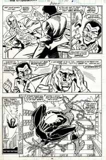 Alex Saviuk Mike Manley - Web of Spider-Man #66 P 14 (Sold Live on ‘Dueling Dealers of Comic Art‘ Episode #75 Podcast on 6-22-2022 Watch It Here!